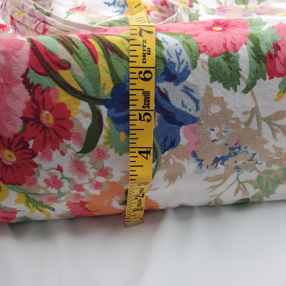 RARE Vintage Ralph Lauren “Melissa on White” Floral Cotton Tote! XL - Picture 14 of 16